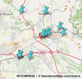 Mappa Via degli Arcadi Sibillini, 00011 Tivoli RM, Italia (4.08)