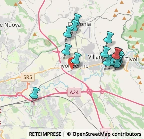 Mappa Via degli Arcadi Sibillini, 00011 Tivoli RM, Italia (4.11059)