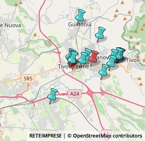 Mappa Via degli Arcadi Sibillini, 00011 Tivoli RM, Italia (3.11059)