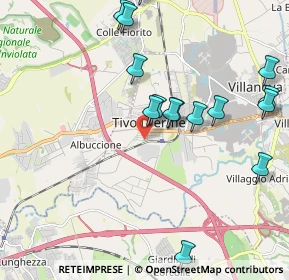 Mappa Via degli Arcadi Sibillini, 00011 Tivoli RM, Italia (2.45375)