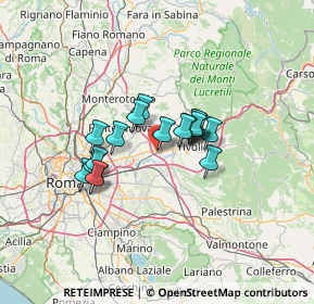 Mappa Via degli Arcadi Sibillini, 00011 Tivoli RM, Italia (9.92056)