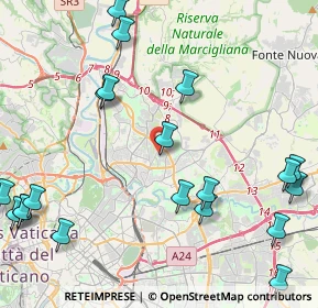 Mappa Via Alfredo Panzini, 00137 Roma RM, Italia (6.068)