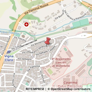 Mappa Via Castelfranco Veneto, 58, 00191 Roma, Roma (Lazio)