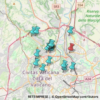 Mappa Via Monterosi, 00191 Roma RM, Italia (2.8)