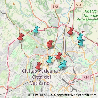 Mappa Via Monterosi, 00191 Roma RM, Italia (4.10273)