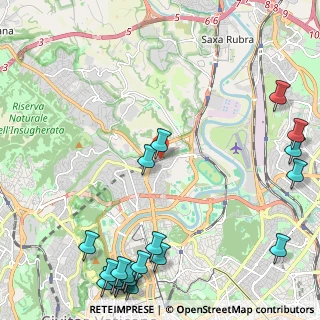 Mappa Via Monterosi, 00191 Roma RM, Italia (3.497)