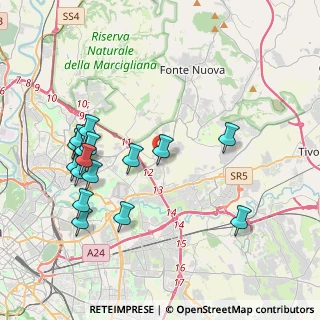Mappa Via San Giovanni in Argentella, 00131 Roma RM, Italia (4.49125)
