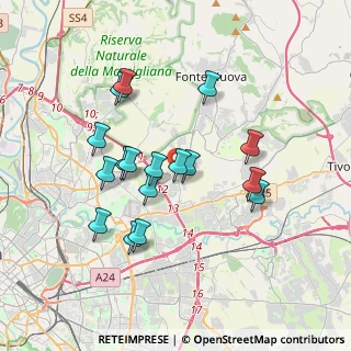 Mappa Via San Giovanni in Argentella, 00131 Roma RM, Italia (3.46824)