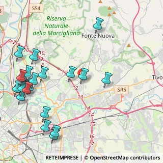 Mappa Via San Giovanni in Argentella, 00131 Roma RM, Italia (5.8755)