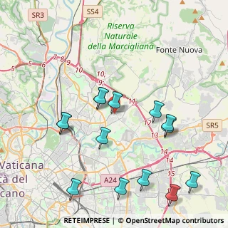 Mappa Via Gerolamo Rovetta, 00137 Roma RM, Italia (4.72143)