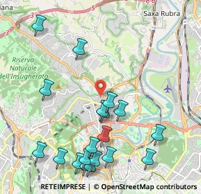 Mappa Via Ferrara Francesco, 00191 Roma RM, Italia (2.61105)