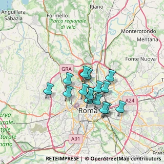 Mappa Via Ferrara Francesco, 00191 Roma RM, Italia (5.70563)