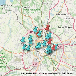 Mappa Via Francesco Ferrara, 00191 Roma RM, Italia (6.723)