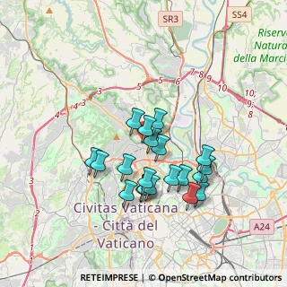 Mappa Via Francesco Ferrara, 00191 Roma RM, Italia (3.205)