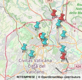 Mappa Via Francesco Ferrara, 00191 Roma RM, Italia (3.80182)