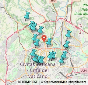 Mappa Via Vilfredo Pareto, 00191 Roma RM, Italia (3.63526)