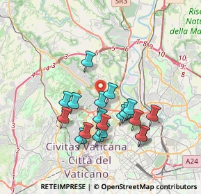 Mappa Via Ferrara Francesco, 00191 Roma RM, Italia (3.43579)