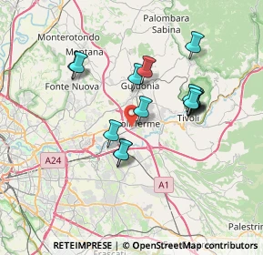 Mappa Via dell'Aeronautica, 00019 Tivoli RM, Italia (6.55733)