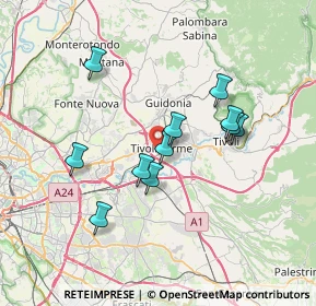 Mappa Via dell'Aeronautica, 00019 Tivoli RM, Italia (6.53818)