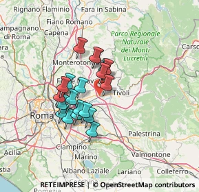 Mappa Via dell'Aeronautica, 00019 Tivoli RM, Italia (10.844)