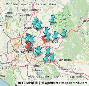 Mappa Via dell'Aeronautica, 00019 Tivoli RM, Italia (11.2035)