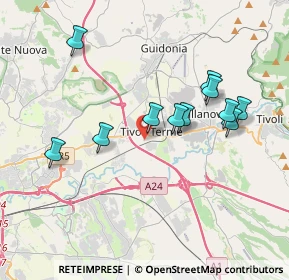 Mappa Via Aeronautica, 00011 Tivoli RM, Italia (3.74091)