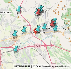 Mappa Via Aeronautica, 00011 Tivoli RM, Italia (4.17882)