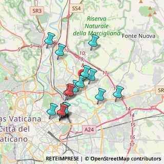 Mappa Via Federico de Roberto, 00137 Roma RM, Italia (3.46941)
