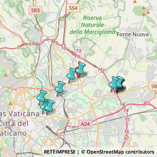 Mappa Via Federico de Roberto, 00137 Roma RM, Italia (4.06636)