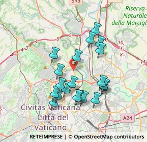 Mappa Via Federico Caprilli, 00191 Roma RM, Italia (3.4815)