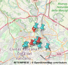 Mappa Via Federico Caprilli, 00191 Roma RM, Italia (3.38636)