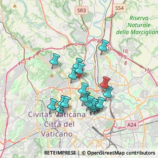 Mappa Via Casale Tor di Quinto, 00191 Roma RM, Italia (3.43389)