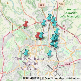 Mappa Via Federico Caprilli, 00191 Roma RM, Italia (3.09706)