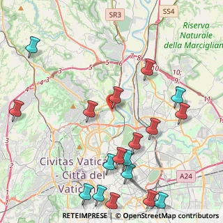 Mappa Via Casale Tor di Quinto, 00191 Roma RM, Italia (5.78167)
