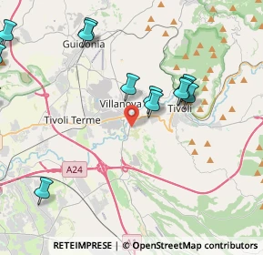 Mappa Via Lago di Bolsena, 00019 Tivoli RM, Italia (5.57333)