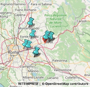 Mappa Via Lago di Bolsena, 00019 Tivoli RM, Italia (9.57692)