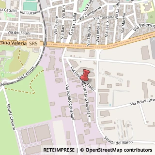Mappa Via Dorando Pietri, 26, 00019 Tivoli, Roma (Lazio)