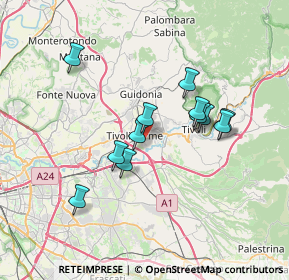 Mappa Via Dorando Pietri, 00011 Tivoli RM, Italia (6.44083)