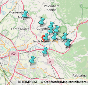 Mappa Via Dorando Pietri, 00011 Tivoli RM, Italia (6.09417)