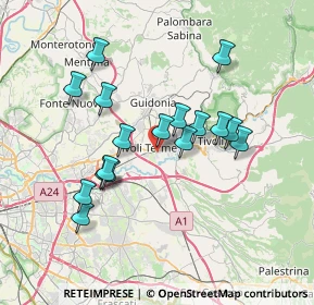 Mappa Via Dorando Pietri, 00011 Tivoli RM, Italia (6.86059)