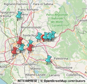 Mappa Via Dorando Pietri, 00011 Tivoli RM, Italia (13.54364)