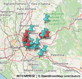 Mappa Via Dorando Pietri, 00011 Tivoli RM, Italia (10.4535)