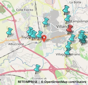 Mappa Via Dorando Pietri, 00011 Tivoli RM, Italia (2.5335)