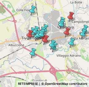 Mappa Via Dorando Pietri, 00011 Tivoli RM, Italia (1.653)