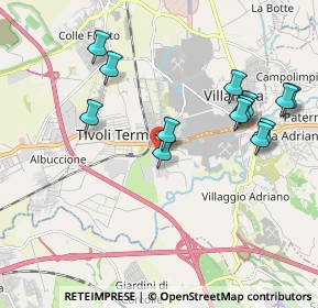Mappa Via Dorando Pietri, 00011 Tivoli RM, Italia (2.14154)