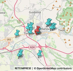 Mappa Via Dorando Pietri, 00011 Tivoli RM, Italia (3.25077)