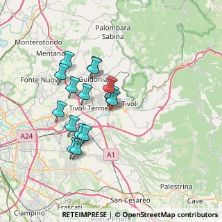 Mappa Via Lago di Albano, 00019 Tivoli RM, Italia (6.73333)