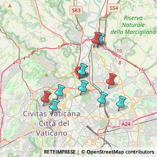 Mappa Via Camposampiero, 00191 Roma RM, Italia (3.47364)