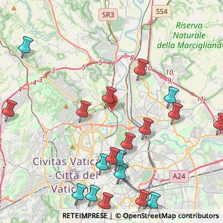 Mappa Via Camposampiero, 00191 Roma RM, Italia (5.92263)