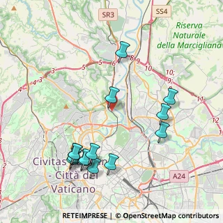 Mappa Via Camposampiero, 00191 Roma RM, Italia (4.77929)